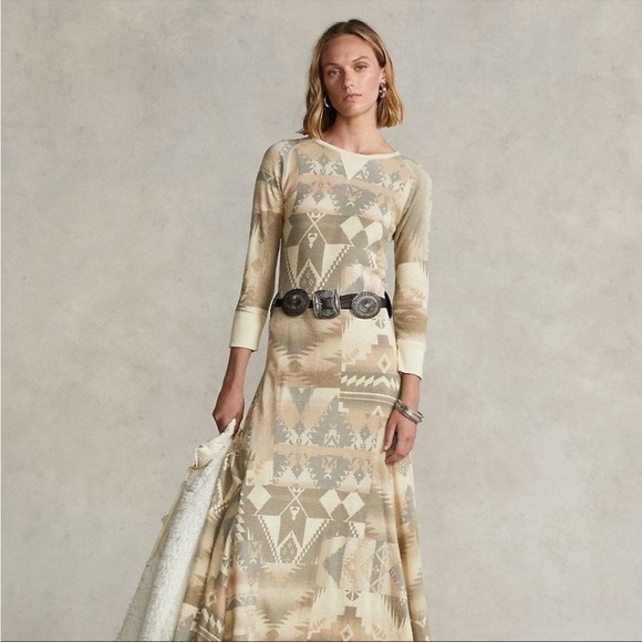 Polo Ralph Lauren Dresses & Skirts - Polo Ralph Lauren Southwestern Printed Maxi Dress XXS fits XS